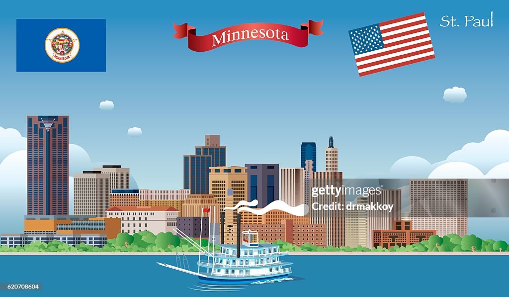 St Paul Skyline Minnesota