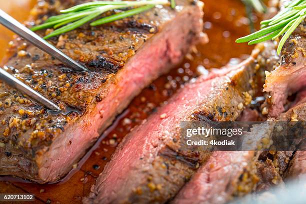 grilled steak - strip steak stock pictures, royalty-free photos & images