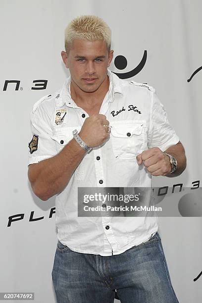 Daniel Puder attends Playboy and Blu-Ray Host Pre-ESPY Pool Party at Playboy Mansion on July 14, 2008 in Beverly Hills, CA.