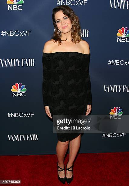 Actress Mandy Moore attends the 'NBC and Vanity Fair toast the 2016-2017 TV Season' at NeueHouse Hollywood on November 2, 2016 in Los Angeles,...