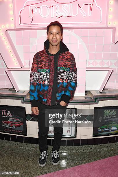 Blogger Jared Eng attends Poppy Jamie, Suki Waterhouse, Leo Seigal and Cade Hudson celebration of the launch of POP & SUKI on November 2, 2016 in Los...