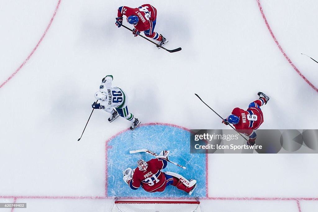 NHL: NOV 02 Canucks at Canadiens