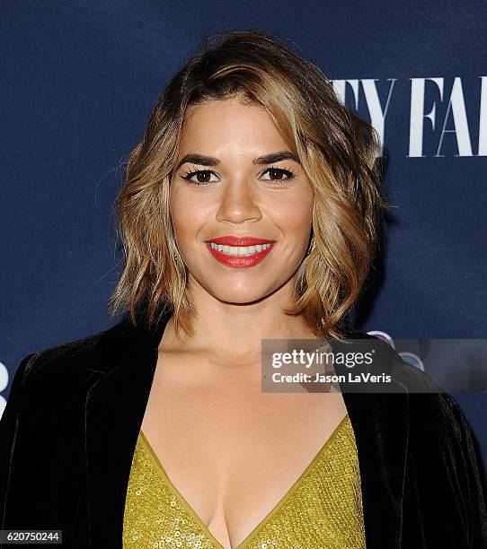 Actress America Ferrera attends the NBC and Vanity Fair toast to the 2016-2017 TV season at NeueHouse Hollywood on November 2, 2016 in Los Angeles,...