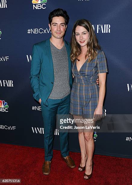 Actor Ben Feldman and actress Michelle Mulitz attend the NBC and Vanity Fair toast to the 2016-2017 TV season at NeueHouse Hollywood on November 2,...