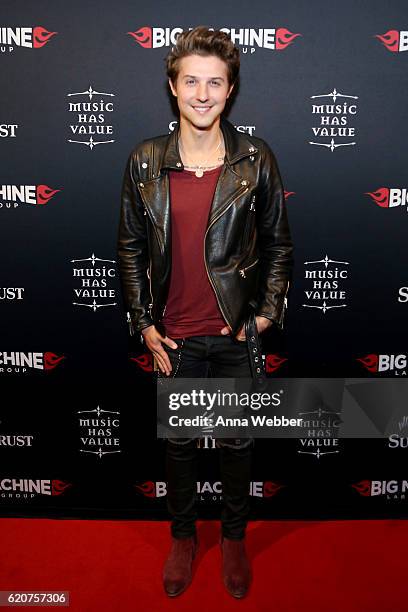 Musician Ryan Follese attends the Big Machine Label Group's celebration of the 50th Annual CMA Awards at Marathon Music Works on November 2, 2016 in...