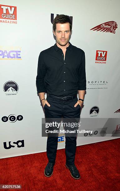 Actor Nick Jandl attends TV Guide Magazine And USA Network's celebration of USA's "Shooter" at Sofitel Hotel on November 2, 2016 in Los Angeles,...