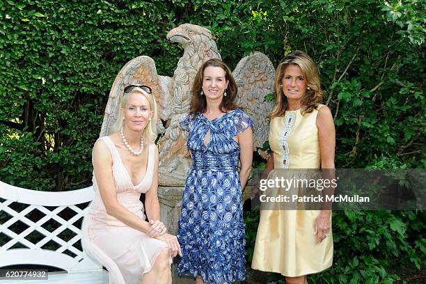 Joanne de Guardiola, Alexia Hamm Ryan and Grace Meigher attend The Society of MSKCC and ELLE DECOR Host cocktails in Honor of CARROLL PETRIE and to...