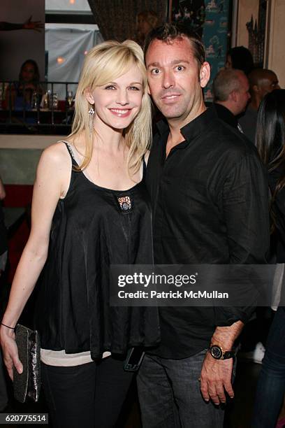 Kathryn Morris and David Barrett attend The Nobody Was Thirsty Project at Cafe Was on July 16, 2008 in Hollywood, CA.