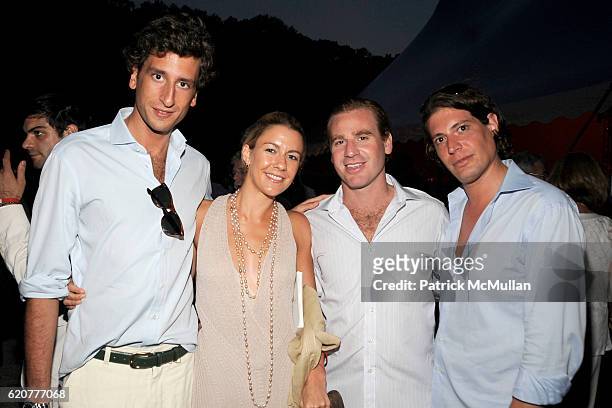 Nathan Sutton, Sarah Campbell, Jed Weinstein and Stefano Saccani attend The 15th Annual WATERMILL Summer Benefit at The Watermill Center on July 26,...