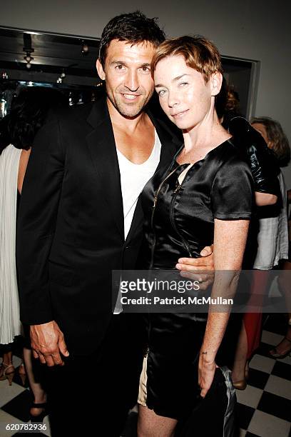 Jonathan Cake and Julianne Nicholson attend THE CINEMA SOCIETY & VICTORINOX host the after party for "BRIDESHEAD REVISITED" at Gramercy Park Hotel on...