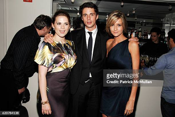 Hayley Atwell, Matthew Goode and Sophie Dymoke attend THE CINEMA SOCIETY & VICTORINOX host the after party for "BRIDESHEAD REVISITED" at Gramercy...
