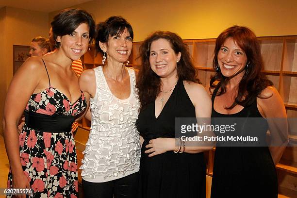 Melanie Lyons, Myra Scheer, Nicole Paxson and Noreen Barbella attend PURE YOGA Opening at Pure Yoga on July 29, 2008 in New York City.