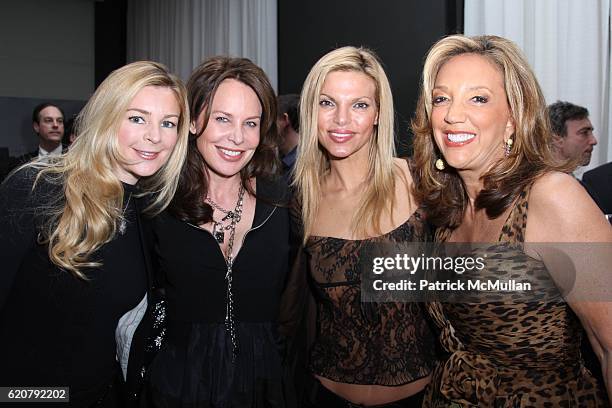 Jane Sindler, Brenda von Schweickhardt, Andrea Hissom and Denise Rich attend AUDI FORUM New York City at Audi Showroom on March 19, 2008 in New York...