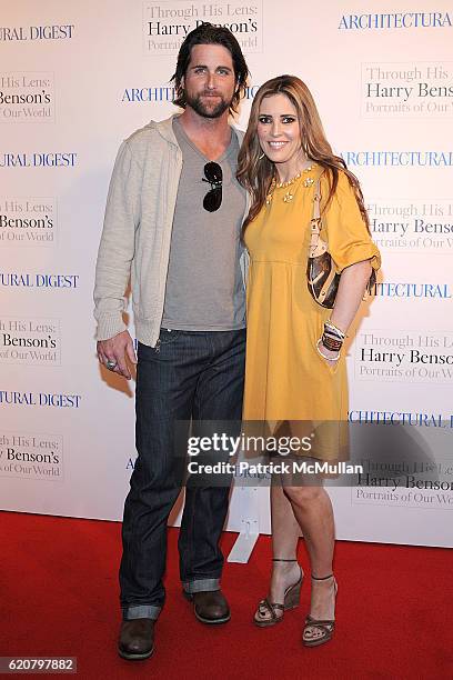 Grant Reynolds and Jillian Reynolds attend Harry Benson's "Through His Lens Harry Benson's Portraits of our World" Hosted by Architectural Digest at...