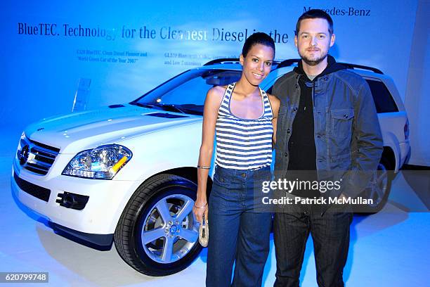 Grasie Mercedes and Damien Fahey attend MERCEDES-BENZ "House of BlueTEC" Launch Party with Performance by SHERYL CROW at Splashlight Studios on March...