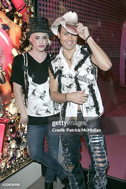 Richie Rich and Traver Rains attend M.A.C. Presents "Heatherette" Launch Party at M.A.C Pro on March 20, 2008 in Beverly Hills, CA.