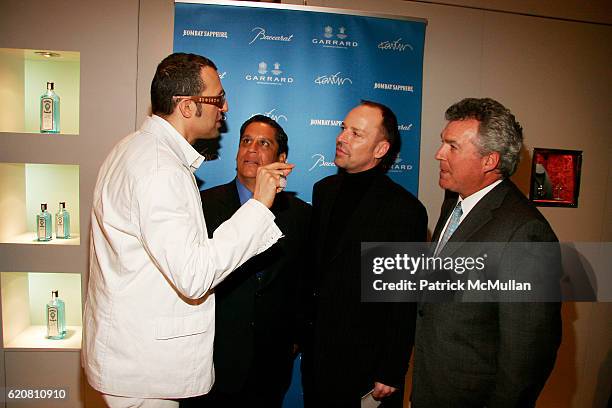 Karim Rashid, Jose Chau, Brent McDaneld and Brian Mullaney attend BOMBAY SAPPHIRE Celebrates The Launch of REVELATION at Baccarat on March 11, 2008...