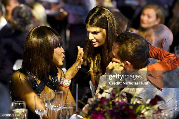 Naomi Campbell, Bianca Brandolini, and Derek Blasberg attend the WSJ Magazine 2016 Innovator Awards at Museum of Modern Art on November 2, 2016 in...