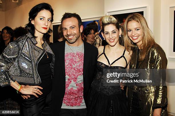 CuCu Diamantes, Michaelangelo, Periel Aschenbrand and Marissa Anshutz attend Private Viewing of "Merce My Way" By Mikhail Baryshnikov at 401 Projects...