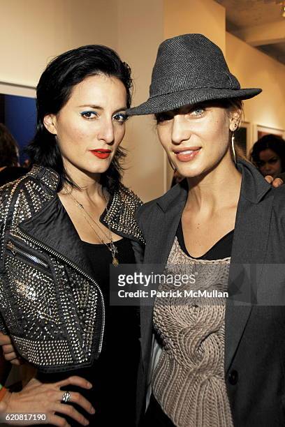 CuCu Diamantes and Manon Von Gerkan attend Private Viewing of "Merce My Way" By Mikhail Baryshnikov at 401 Projects on March 15, 2008 in New York...