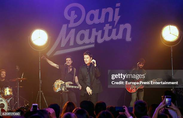 Singer Dani Martin performs during a concert of LOS40 Basico Opel Corsa at Barcelo theatre on November 2, 2016 in Madrid, Spain.