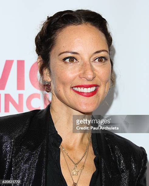 Actress Lola Glaudini attends the opening night of "Hedwig And The Angry Inch" at the Pantages Theatre on November 2, 2016 in Hollywood, California.