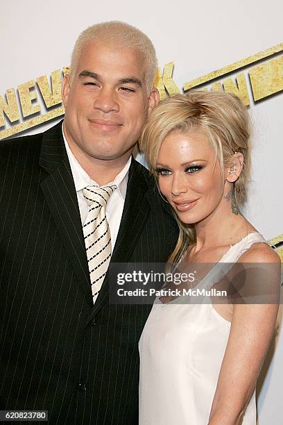 Tito Ortiz and Jenna Jameson attend Premiere Of Summit Entertainment's "Never Back Down" at Arclight Cinema on March 4, 2008 in Hollywood, CA.