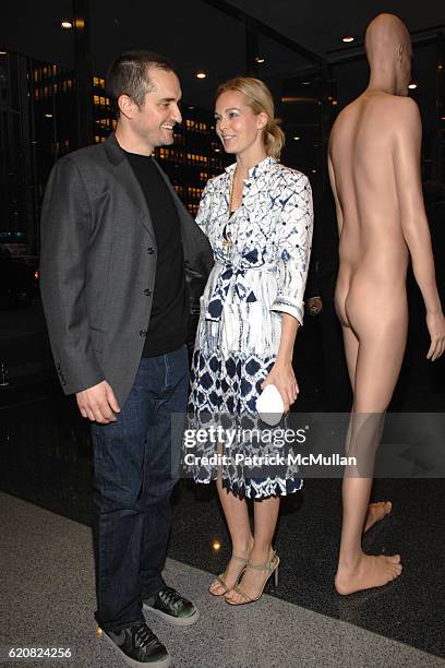 Richard Dupont and Lauren Dupont attend Opening of RICHARD DUPONT's TERMINAL STAGE at Lever House on March 13, 2008 in New York City.