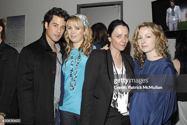 Guest, Sophia Coloma, Kelly Cutrone and Marissa Ribisi attend Whitley Kros LA Fashion Week - After Party at Smashbox Studios on March 9, 2008 in...