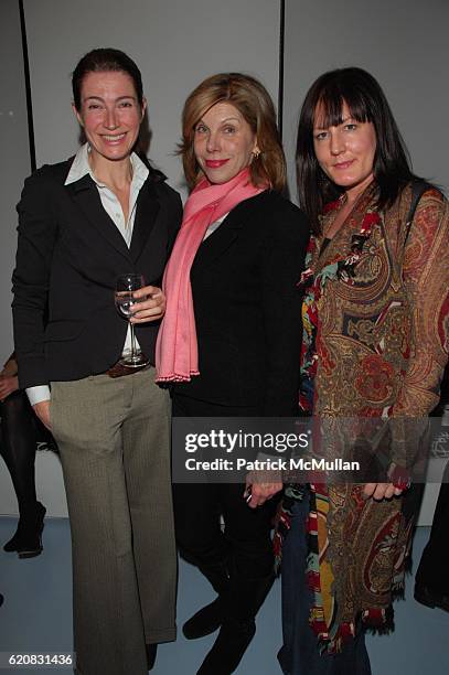 Ursula Wallis, Christine Baranski and Kate Sullivan attend "SEVEN" documentary theater performance and after-dinner hosted by DIANE VON FURSTENBERG...