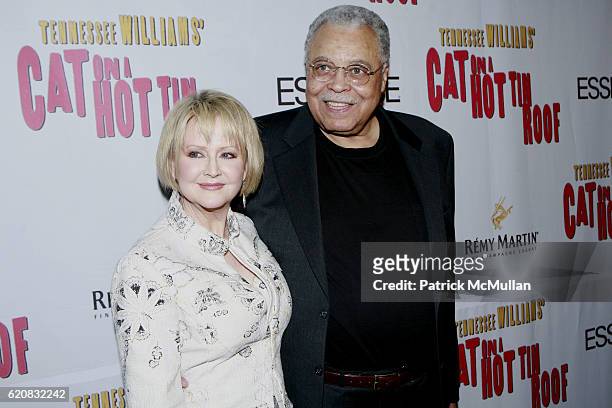 Cecilia Hart and James Earl Jones attend Broadway Premiere of Cat On A Hot Tin Roof at Broadhurst Theater on March 6, 2008 in New York City.