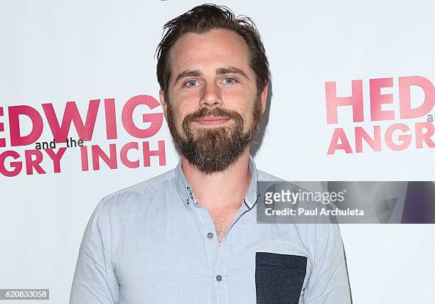 Actor Rider Strong attends the opening night of "Hedwig And The Angry Inch" at the Pantages Theatre on November 2, 2016 in Hollywood, California.