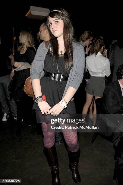 Emily McEnroe attends THE CINEMA SOCIETY and CALVIN KLEIN JEANS Host the After Party for "21" at Mercer Kitchen on March 26, 2008 in New York City.