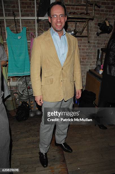 Andrew Saffir attends HELENA CHRISTENSEN and TOCCA celebrate the launch of TOCCA VINTAGE Collection at Butik N.Y.C on March 26, 2008 in New York City.