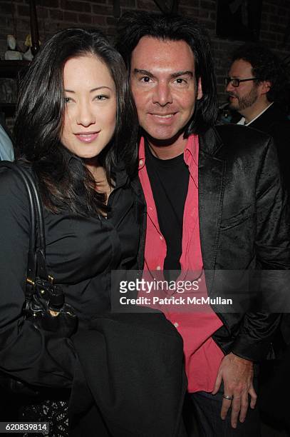 Danielle Vincent and Ian Gerard attend HELENA CHRISTENSEN and TOCCA celebrate the launch of TOCCA VINTAGE Collection at Butik N.Y.C on March 26, 2008...