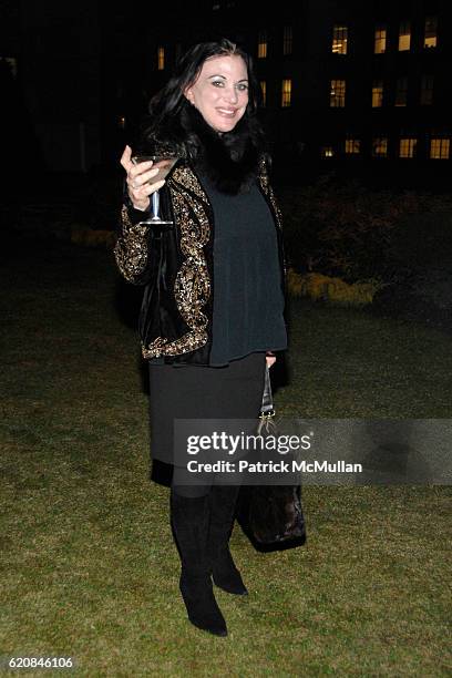 Adrienne Landau attends SWAROVSKI Cocktail Party to announce the Nominees & Honorees of the 2008 CFDA FASHION AWARDS at The Rooftop Gardens at...