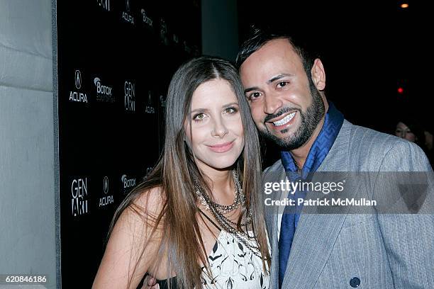 Jennifer Egan and Nick Verreos attend GEN ART To Kick Off Fall 2008 LA Fashion Week With 5th Anniversary of "THE NEW GARDE" at Park Plaza Hotel on...