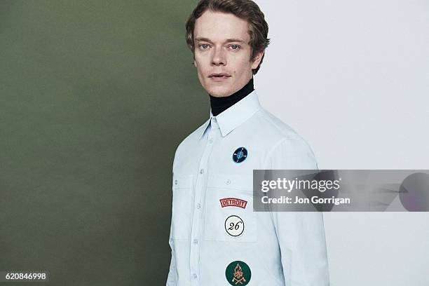Actor Alfie Allen is photographed for the Observer on August 10, 2016 in London, England.