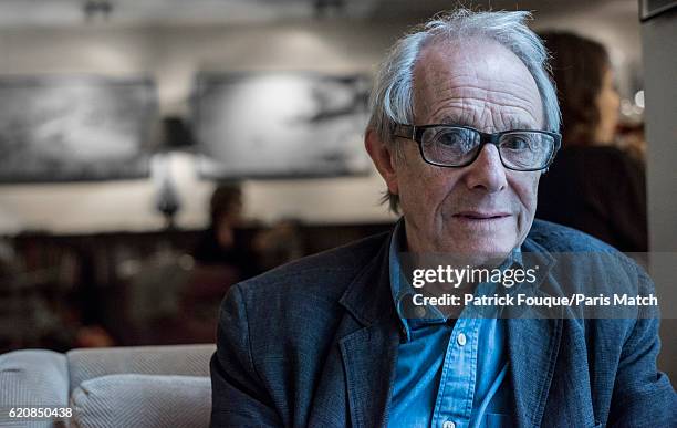 Film director Ken Loach is photographed for Paris Match on September 20, 2016 in Paris, France.
