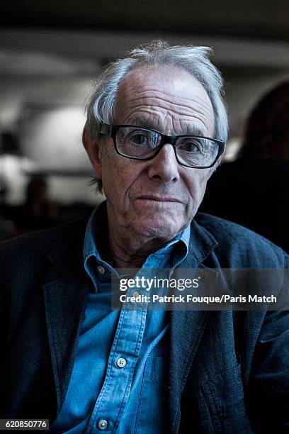 Film director Ken Loach is photographed for Paris Match on September 20, 2016 in Paris, France.