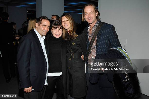 Scott Taylor, Sylvia Heisel, Sally Randall Brunger and Andrew Brunger attend SWAROVSKI Cocktail Party to announce the Nominees & Honorees of the 2008...
