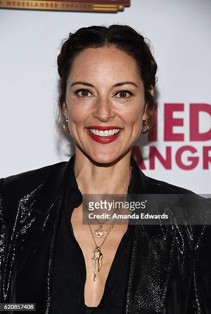 Actress Lola Glaudini arrives at Opening Night of "Hedwig and The Angry Inch" at the Pantages Theatre on November 2, 2016 in Hollywood, California.