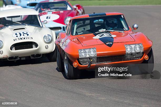 Chevrolet Corvette Stingray in the RAC TT Celebration race at Goodwood on September 11, 2016 in Chichester, England.