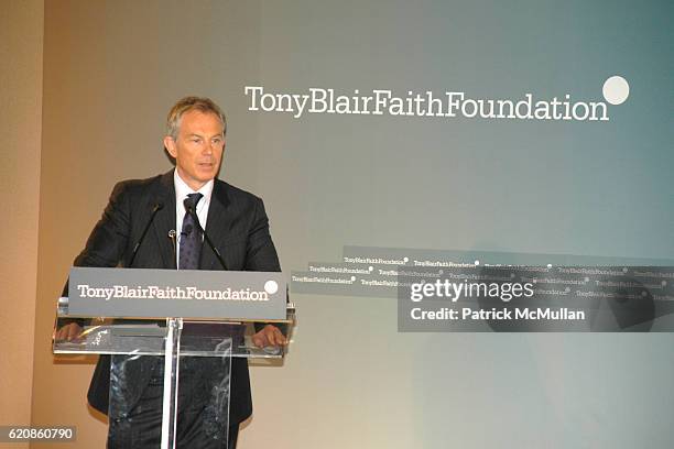 Tony Blair Faith Foundation Launch Photos and Premium High Res Pictures