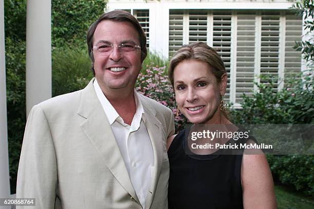 Beny Alagem and Adele Alagem attend Florence & Serge Azria Host Mothers Against Gang Violence Benefit at Private Residence on August 13, 2008 in...