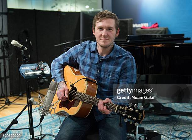 Singer Brian Fallon visits the SiriusXM Studio on November 3, 2016 in New York City.