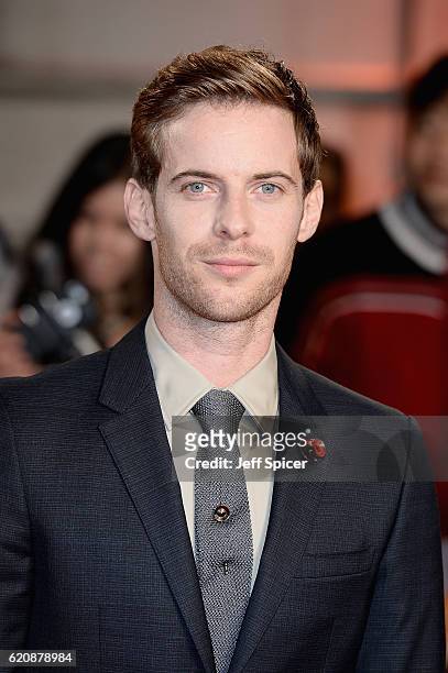 Luke Treadaway attends the UK Premiere of "A Street Cat Named Bob" in aid of Action On Addiction on November 3, 2016 in London, United Kingdom.