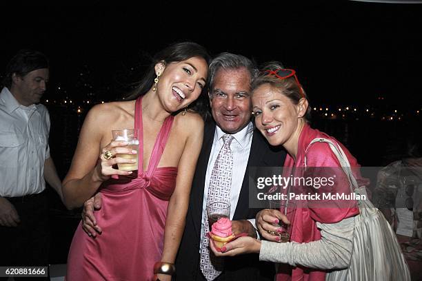 Heidi Lee, Mark Dreier and guest attend Hot Pink Birthday Bash for HEIDI LEE at Seascape Yacht on August 20, 2008 in New York City.