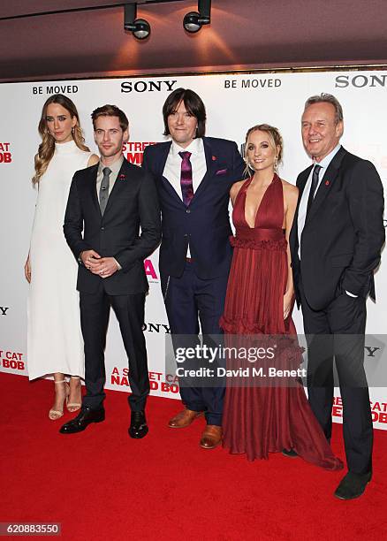 Ruta Gedmintas, Luke Treadaway, James Bowen, Joanne Froggatt and Anthony Head attend the UK Premiere of "A Street Cat Named Bob" in aid of Action On...