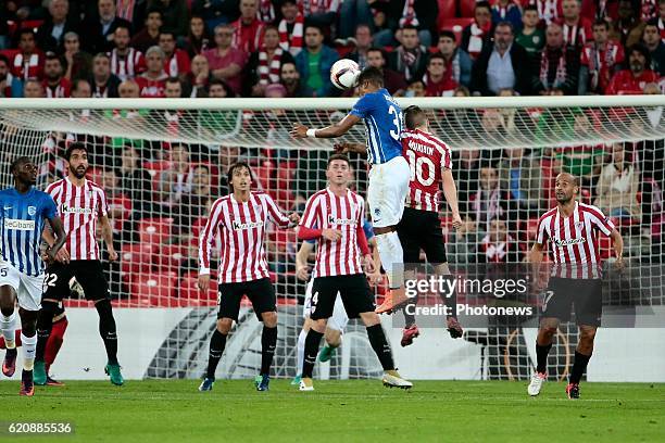 Bilbao, Spain Leon Bailey forward of KRC Genk pictured during the UEFA Europa League group F stage match between Athletic Club de Bilbao and KRC Genk...